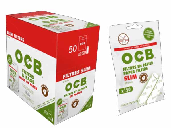 Filtros OCB 6mm slim c150 degradable